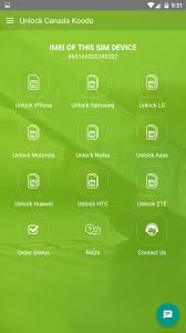 These unlock codes are a unique sequence of numbers composed of 8 or 16 digits that are specific to your koodo phone's serial number. Factory Imei Unlock Phone On Canada Koodo Network For Android Apk Download
