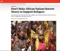 Don T Make African Nations Borrow Money To Support Refugees Lettura