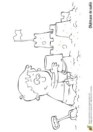 Page 7 Sur 12 Sur Hugolescargot Com Chateau De Sable Coloriage Chateau Coloriage