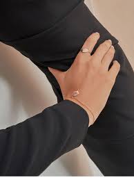 Rose Gold Leaf Bead Bracelet