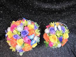 Rainbow bridal bouquet with poppies: A Bridal Bouquet Rainbow Of Roses Butterflies A Bridal Bouquet Rainbow Of Roses Butterflies Rainbow Colors Roses Butterfly It S Free By Opal S Artistry In Flowers And Balloons