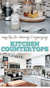 clean and organize kitchen countertops