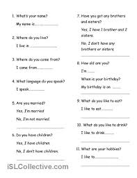And most of them slink around at corners instead of mingling with other you can practice the activity for a public speaking event or in a class. Personal Info Questions And Answers This Or That Questions English For Beginners Biography Book Report Template