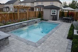 The Bobinskis 10 X 20 Inground Rectangle Is The Perfect Example Of How A Tig Pools Backyard Inground Inground Pool Landscaping Swimming Pools Backyard Inground