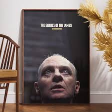 The Silence of the Lambs Movie Poster Anthony Hopkins Jodie Foster