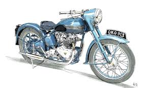Image result for Blue 1952 Motorcycle
