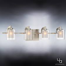 Uql2405 Modern Bathroom Vanity Light 6 H X 29 W Brushed Nickel Finis
