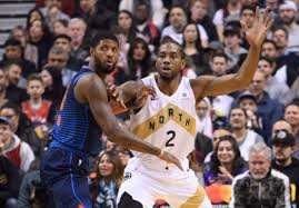Toronto raptors forward kawhi leonard battles paul george of the oklahoma city thunder in a game in march, long before they agreed to jointly sign with the clippers and upend los angeles basketball. Nba Clippers Kawhi Leonard Paul George Moves Shake Up The League