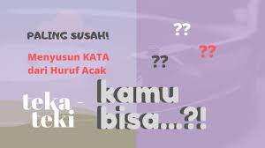 Asah Otak I Susun Kata Dalam Bahasa Inggris Youtube