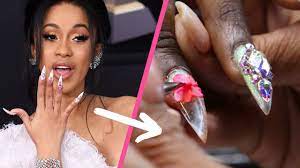 Rapper cardi b is known for making gorgeous, glittery fashion statements, and we're always fawning over her. Cardi B S Nail Artist Did Our Nails Youtube