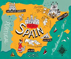 Address:passeig dels castanets,21,08035 barcelona, spain. Spain Map By Daria I Shutterstock Com Map Of Spain Illustrated Map Spanish Culture
