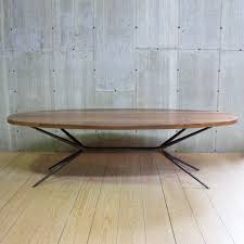 Italian Job Dining Table With Ellipse Oval Walnut Top Dining Table Office Furniture Decor Table