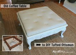 Shop magnolia home living room to awaken your space. Thrift Store Coffee Table Turned Diy Tufted Ottoman Artsy Chicks Rule