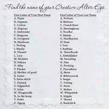 What S Your Creative Alter Ego Name Alter Ego Names Name Symbols Names