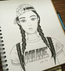 1001 Idees Pour Realiser Un Dessin Swag Hommage A La Fille Swag Dessin Fille Dessin De Fille Dessins Faciles