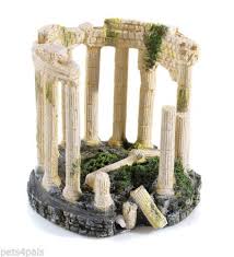 Classic Roman Greek Round Ancient Ruin Aquarium Ornament Air Stone 2774 Aquarium Ornaments Aquarium Decorations Fish Tank Decorations