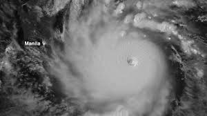 Cyclone, any large system of winds that circulates about a centre of low atmospheric pressure in a counterclockwise direction north of the equator and in a clockwise direction to the south. Super Typhoon Goni Slams Into Philippines As Strongest Landfalling Tropical Cyclone On Record Yale Climate Connections