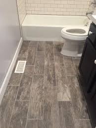 Porcelain floor tile features random tonal variation, utilizing different textures and veining to capture the look of real stone. Marazzi Montagna Rustic Bay 6 In X 24 In Glazed Porcelain Floor And Wall Tile 14 53 Sq Ft Case Ulm8 The Home Depot Wood Tile Bathroom Wood Tile Bathroom Floor Porcelain Flooring