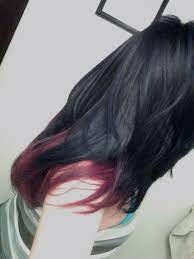 Top Half Black Bottom Half Red Cool Hairstyles Red Hair Hair Styles