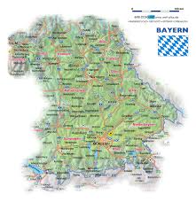 Ein mittelgebirge ist ein gebirge, das eine bestimmte mindesthöhe haben muss, um sich deutlich vom umland abzugrenzen. Karte Von Bayern Bundesland Provinz In Deutschland Welt Atlas De