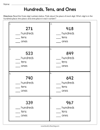 Push boundaries with our bundling shapes into tens worksheet pdfs that involve regrouping. Hundreds Tens And Ones Worksheet Have Fun Teaching