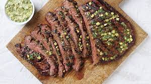 Grilled Chili Garlic Flank Steak With Avocado Butter Recipe Finecooking Recipe Avocado Butter Flank Steak Beef Recipes