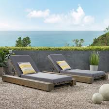 Chaise lounge meaning and origin. Union Rustic 76 75 Long Reclining Acacia Chaise Lounge Set With Cushions Reviews Wayfair