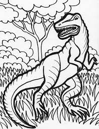 Hideous T Rex Coloring Page Color Luna Malvorlage Dinosaurier Dino Ausmalbilder Ausmalen