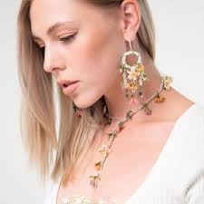 Flower Necklace and Bracelet Set, Beaded Jewelry, Handmade, Style,  Accessory Bracelet, Necklace, Beaded Necklace, Jewelry