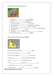 Verbos Ir Y Tener Verbos En Espanol Verbo Tener Ejercicios De Espanol