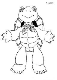 Franklin Coloring Pages Franklin With Christmas Gift Christmas Gift Coloring Pages Cartoon Coloring Pages Coloring Pictures