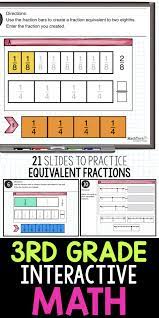 Hundreds of smartboard lessons and lesson plans organized by grade and subject. Equivalent Fractions Interactive Whiteboard Activity For Spiral Review Or Assessments Third Grade Fractions Equivalent Fractions Math Third