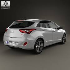 Hyundai I30 5 Door With Hq Interior 2014 Hyundai Model 3d Model