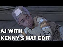 AJ with Kenny's Hat Edit