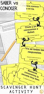 Saber Vs Conocer Corre En Circulos Activity With Digital Options Learning Spanish Spanish Teacher Resources Spanish Lesson Plans