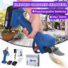 ciseaux electriques rechargeables sans fil 21v 3mm ciseaux d elagage coupe branches outil de jardin d arbre avec batterie li ion aliexpress