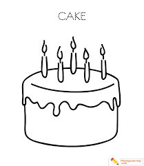 Birthday Cake Coloring Page 20 Free Birthday Cake Coloring Page