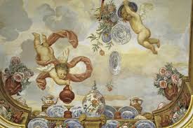 Interior, exterior, spray paint, ceiling paint Ceiling Painting In The Flower Room