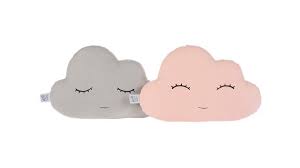 Handmade Decorative Cloud Pillows With Hand Painted Smiling Sleeping Face Save 10 Off Price For Set Of Two Pillows Fab Cloud Pillow Baby Decor Cloud Cushion