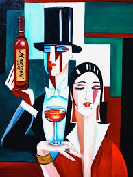 Wine Art 4 Wine Art Art Deco Illustration Art