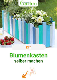 Janas Ideen So Bauen Sie Einen Farbenfrohen Blumenkasten In 2020 Blumenkasten Selber Machen Garten Blumenkasten Selber Bauen