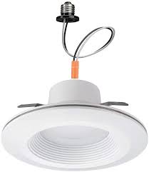 How do i get my recessed light fixture flush home. Commercial Electric 6 In White Integrated Led Recessed Downlight With Nightlight Trim 4 Amazon Com