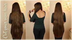When you brush your hair out, it will be the same length. Cut Your Own Hair Superlonghair Edition Youtube
