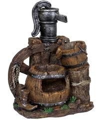 Wenn sie ein optisch ansprechendes element in ihren garten integrieren möchten, dann ziehen sie den bau von einem steinbrunnen in erwägung. Brunnen Nereus In Holz Stein Optik 1a Qualitat Baldur Garten