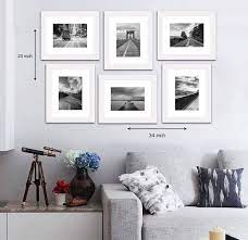 No decor is complete with out art on the wall. Amazon Com Art Street White Picture Frame Set Of 6 Wall Picture Frames For Wall Decoration 8 X 10 Picture Size Matted To 6 X 8 White Furniture Decor
