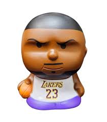 LeBron James Los Angeles Lakers Series 4 Jumbo SqueezyMate NBA Figurine