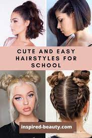 Medium hairstyle for school girl Easy Hairstyles For School Short Hair Inspired Beauty