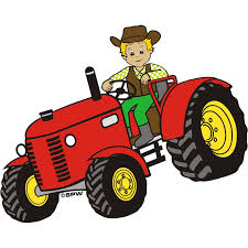 Картинка трактор и тракторист ❤ для срисовки