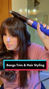 Bangs Trim & Hair Styling Routine