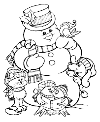 These coloring sheets will be great to use for the kids, when they almost cannot wait for christmas eve or christmas day to come. Snowman Christmas Coloring Pages For Kids To Print Color